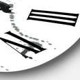 thumbnail image 3 of Designart 'Monochrome Portrait Of African American Woman Ii' Modern Wall Clock, 3 of 5