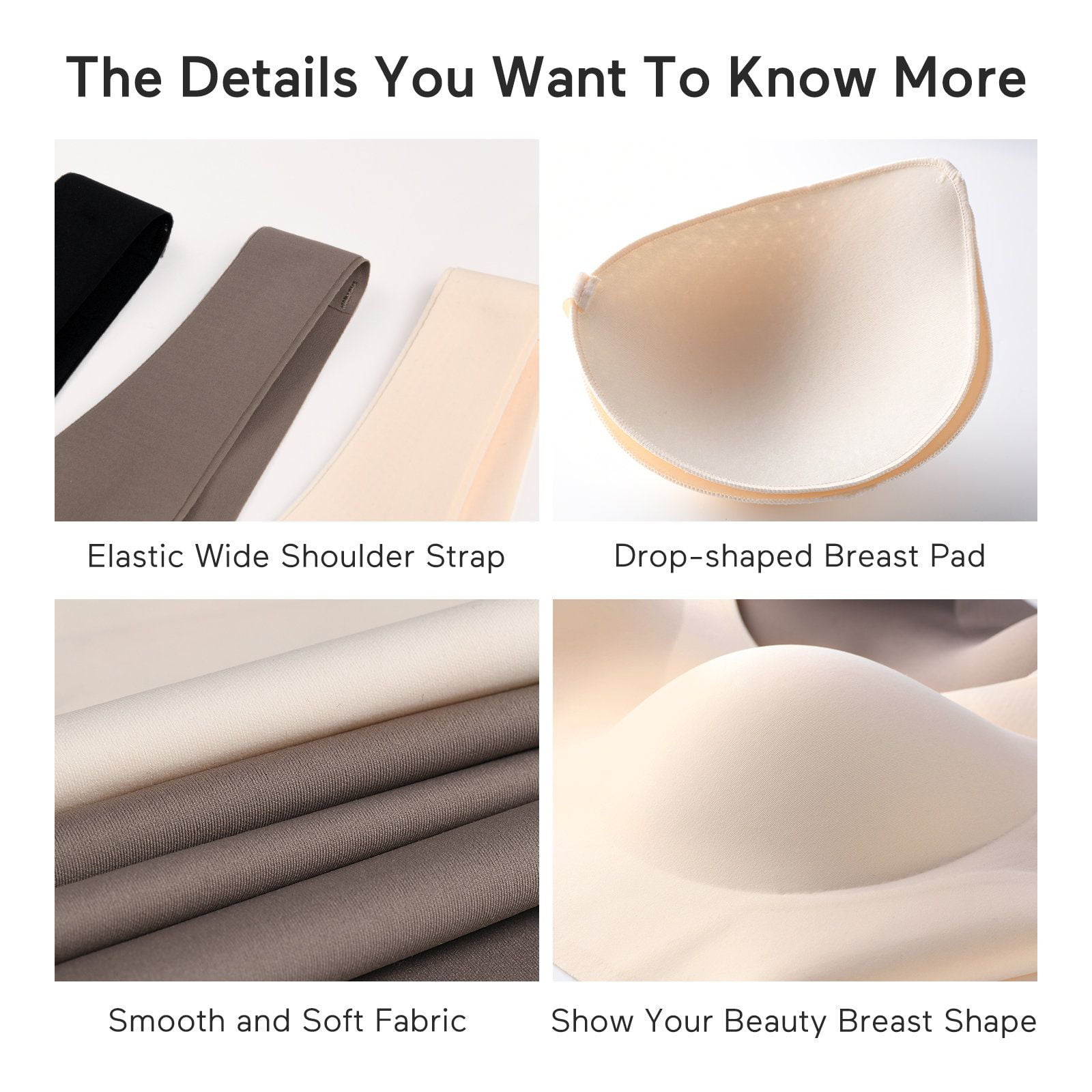 Momcozy Seamless Bras, Wireless Soft Daily Bra, Leisure Invisible Full-Coverage Bra, Black 3XL