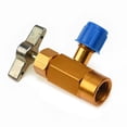 thumbnail image 1 of R-134a R-134 AC DV-134 Brass CAN TAP Opener Valve 1/2" ACME Adapter, 1 of 9