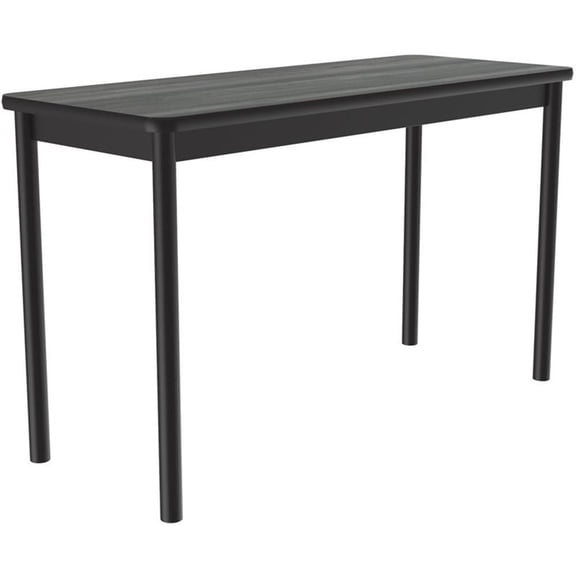 Correll 36"W x 72"D Deluxe High Pressure Lab Table in New England Driftwood