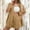 Khaki, variant on Women's Vacation Fashion Casual Suit Solid Color Summer Shorts And Shirt Top Two Piece Sets Lapel Shirt Slim Suits Skirt Set Juniors Women Swimsuit Shorts Set Yoga Shorts Suit Athletic Swimsuits for