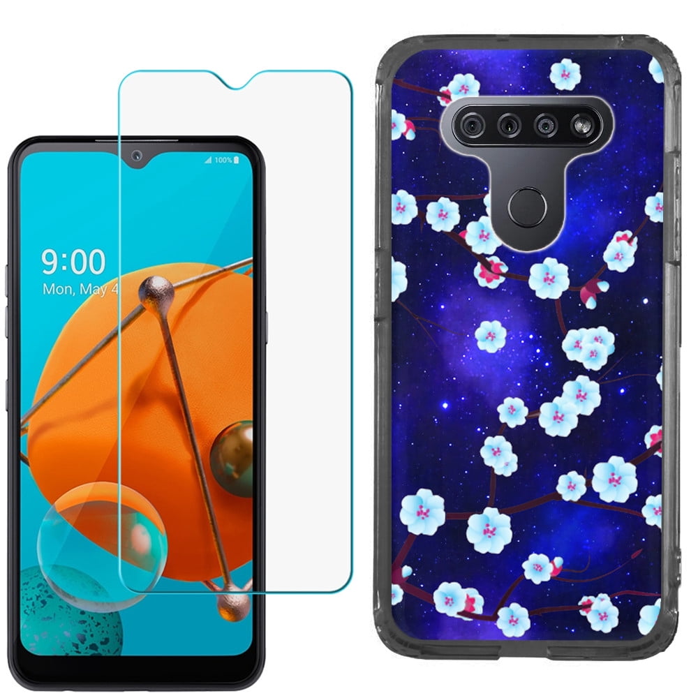 For LG K51 Phone Case, SlimFit TPU Gel Case (Black border) with