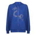 thumbnail image 1 of Femmes Veste à Capuche Décontractée à Manches Longues Zip avec Poches, 1 of 4