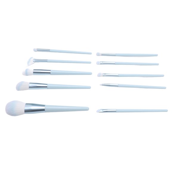 JUEGO DE CEPILLOS DE MAQUILLEJE, CEPILLOS DE MAQUILEJE SINTÍTICOS Multipósito Profesionales 10 piezas de piel amigables para el uso de viajes