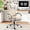 Beige, PU, variant on Ergonomic Heated Massage Executive Office Chair with Footrest, Reclining Desk Chair with Adjustable Lumbar Support
