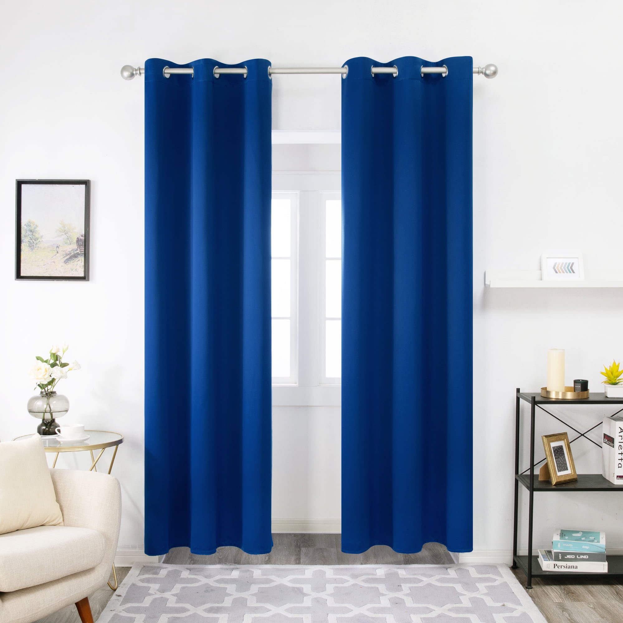 Deconovo Blackout Curtains Room Darkening Grommet Solid Curtain for ...