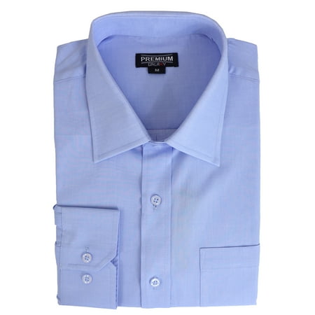 Ike Behar Cotton Dress Shirt - Men's 100% Cotton Long Sleeve Casual Dress Shirts