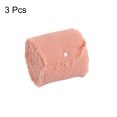 thumbnail image 3 of Uxcell 3 Rolls 1.5"x7Yd Chiffon Ribbon Handmade Fringe Chiffon Silk Ribbon Pink, 3 of 6