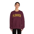 thumbnail image 4 of Plumber Sweatshirt Gifts Crew Neck Shirt Long Sleeve Unisex, 4 of 7