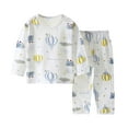 thumbnail image 3 of Summer Toddler Kids Clothing Set Shirt and Short Pants Set Boys Girls Printed Round Neck 2 Piece Outfits Children's Casual Set 4-5 Years Yellow, 3 of 5