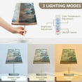 thumbnail image 4 of WOBOGO Blue Pumpkin Table Lamps Bedroom 3-Speed Dimmable Farm Style with Fabric Shade for Reading and Home Office, 4 of 8
