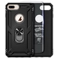thumbnail image 1 of Nagebee Case for iPhone SE 3 5G 2022, iPhone SE 2 2020, iPhone 8 7 6S 6 with Tempered Glass Screen Protector, Military Armor [Magnetic Ring Holder & Kickstand] Shockproof Protective Cover (Black), 1 of 5