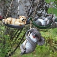thumbnail image 4 of Garden Hanging Statue Artificial Sleeping Dog Rabbit Garden Yard Decoration Garden Statue, 4 of 7