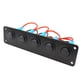 thumbnail image 5 of Panel de Interruptores LED de Banda forma forma forma de 12-24 V, 5 Pines, Interruptor de Tablero, 5 Pines, Encendido / Apagado, Retroiluminación LED Yotijar Panel de interruptores redondos de 5 bandas, 5 of 9