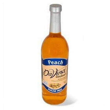 Da Vinci Sugar Free Syrup, Peach, 750 mL (Glass)