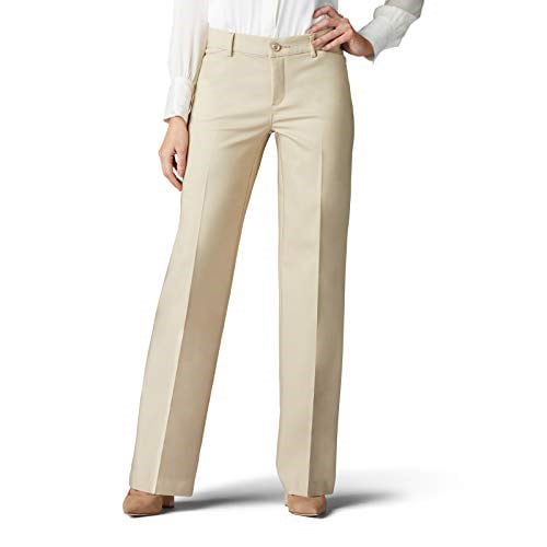LEE Womens Plus Size Flex Motion Regular Fit Trouser Pant
