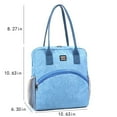 thumbnail image 2 of Jubipavy Bento Bag Insulated Lunch Bags For Women/Men Resuable Leakproof Lunch Box Cooler Tote Bag For Work School Picnic Beach, 2 of 7