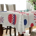 thumbnail image 3 of Coolnut Independence Day Rectangle Tablecloth Spill-Proof Polyester Table Cloth Table Cover for Kitchen Dining Picnic Holiday Party Decoration,60"x90", 3 of 7