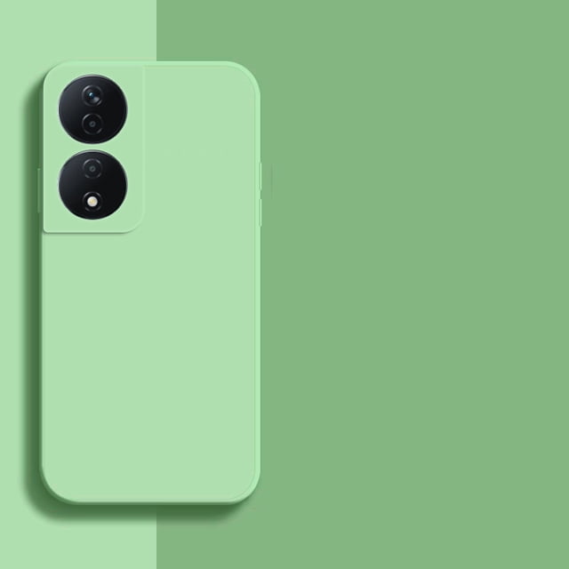 Pour Honor 90 Smart Case Honor 90 Smart Étui Souple en Silicone Liquide Pare-Chocs Protecteur Arrière Étui de Téléphone Honor 90 Lite Funda Vert pour Honor 90 Smart
