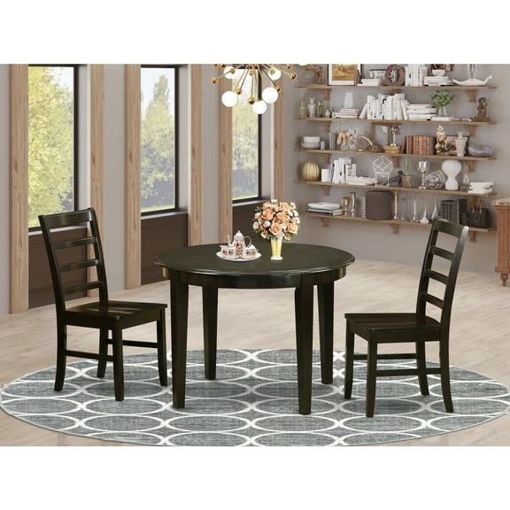 Modern Round Dining Table Set - Kitchen Table & Chairs - Dinette Set for Small Spaces