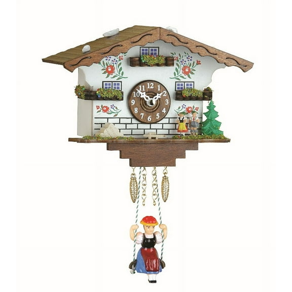 Kuckulino Black Forest Clock Swiss House with quartz movement and cuckoo chime  TU 2021 SQ