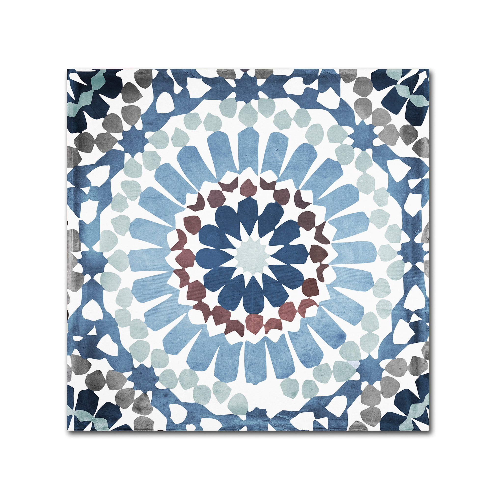 Trademark Fine Art "Moroccan Blues IV" Canvas Art by Color Bakery