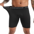 thumbnail image 3 of Active Tights Fitness Cycling Running Performance Athletic Workout Compression Shorts Basketball Legging Men Spandex Sport Shorts WHITE L, 3 of 7
