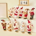 thumbnail image 3 of Xmarks Christmas Santa Claus Holiday Figure Miniature Ski Doll Ornament Snow Skiing Santa on a Sled Board Christmas Ornaments Gift Table for Adults Kids, 3 of 4