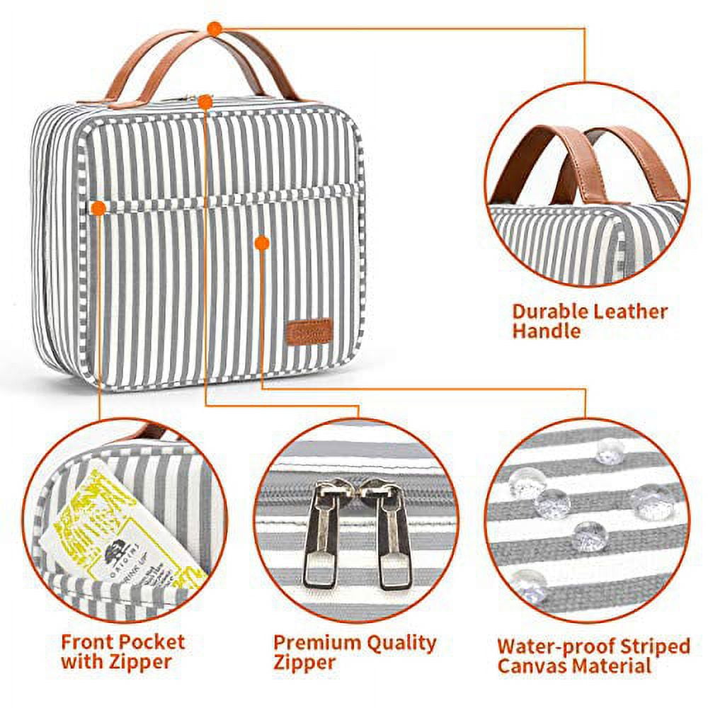  Bosidu Hanging Travel Toiletry Bag,Large Capacity Cosmetic  Travel Toiletry Organizer for Women with 4 Compartments & 1 Sturdy  Hook,Perfect for Travel/Daily Use/Valentines' Day : Beauty & Personal Care