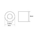 thumbnail image 2 of Unique Bargains M3 Aluminum Sleeve Crimp 3mm Steel Wire Rope Button Stop Clips 30 Pcs, 2 of 4