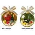 thumbnail image 4 of QualitChoice Sewing PVC Ball Christmas Ornament, Holiday Snowball Pendant with Exquisite Design, for Indoor Atmosphere (9x9cm) sewing machine, 4 of 6