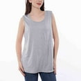 thumbnail image 6 of Womens Tank Top Women's Recovery Button Front Chemo Tank Cami Tops for Women Light Gray XS, 6 of 7