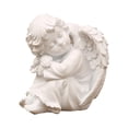 thumbnail image 1 of Guardoinrt Statue d'Ange Décorative Sculpture Sculptée à la Main pour Patio Figurine d'Ange Priant Statue Moderne Style B, 1 of 6