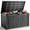 Black, variant on fazzn 260 Gallon Resin Deck Box Outdoor Indoor Waterproof Storage Box for Patio Furniture Pool Accessories Storage for Cushion Garden Tools (Grey pattern)