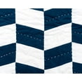 thumbnail image 5 of Herringbone Patch Indigo Full/Queen Quilt, 5 of 6