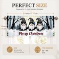 thumbnail image 3 of AshasdS Black Christmas Gnomes Row Window Valance Winter Holiday Short Curtain Rod Pocket for Kids Room, 3 of 5