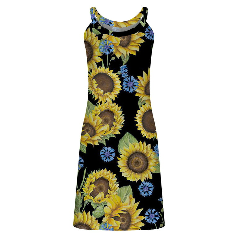 Clearance-Sale Summer Dresses for Women 2023 Sleeveless Printing