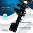 thumbnail image 6 of Detroit Axle - 4pc Struts for 2000-2005 Mitsubishi Eclipse, Front Rear Struts & Coil Spring 2001 2002 2003 2004 Replacement Quick Install Ready Struts Shocks Assembly, 6 of 7