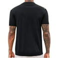 thumbnail image 3 of Generic Mens Knit Polo Shirts Vintage Casual Short Sleeve Shirt Golf Button Down Old Money Sweater, 3 of 6