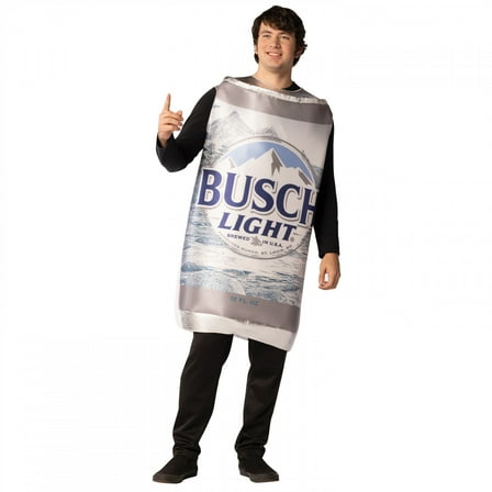 Rasta Imposta Mens Busch Light Can Costume - Size One Size Fits Most - Silver