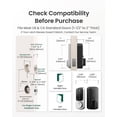 thumbnail image 3 of DESLOC B200 Fingerprint Smart Door Lock, Keyless Entry Door Lock,Smart Deadbolt Lock, Touchscreen Keypad, Silver, 3 of 10