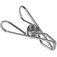 thumbnail image 5 of Cloth Pin Hanging Clip Stainless Steel Clothesline Photo File Snacks Office Windproof Clothespin (silver) (20pcs), 5 of 5