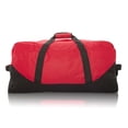 thumbnail image 5 of Red 25" Large Duffle Bag with Adjustable Straps for Travel Gym Sport, 5 of 7