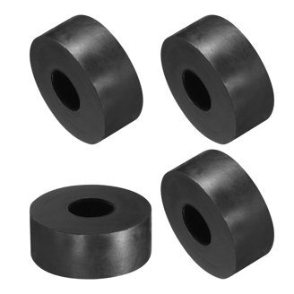 40-Piece Round Rubber Spacer Kit - 8 Sizes, Neoprene, Anti-Vibration For Home & Car Projects