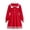 Red, variant on Godderr 2-8Y Baby Kids Girls Candy Color Knit Dress Toddler Lapel Lace Princess Dress Bowknot Long Sleeve Casual Dress Fall Sweater Dress