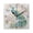 Black Pointer, variant on 7.78" Black Analog Square Wall Clock Peacocks and Cherry Blossoms