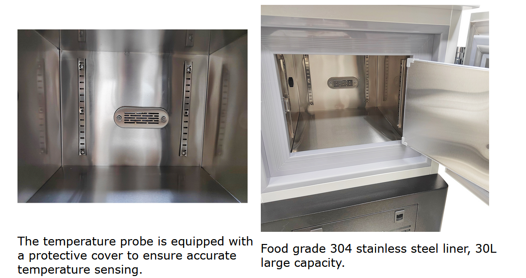 30L Ultra Low Temperature Storage Box Refrigerator Lab Cryogenic Freezer 110V -15℃ to -45℃ Range