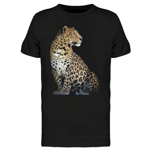Smartprints Mens Graphic Tee - Leopard W/Turned Face. - Regular Fit 100% Cotton