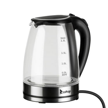 Ktaxon 1.8L Electric Kettle Water Heater, Coffee Pot with Auto Shut-Off, Boil-Dry Protection, Black