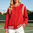 thumbnail image 2 of Thickly Lined Fashionable Baseball Jacket, 2 of 4